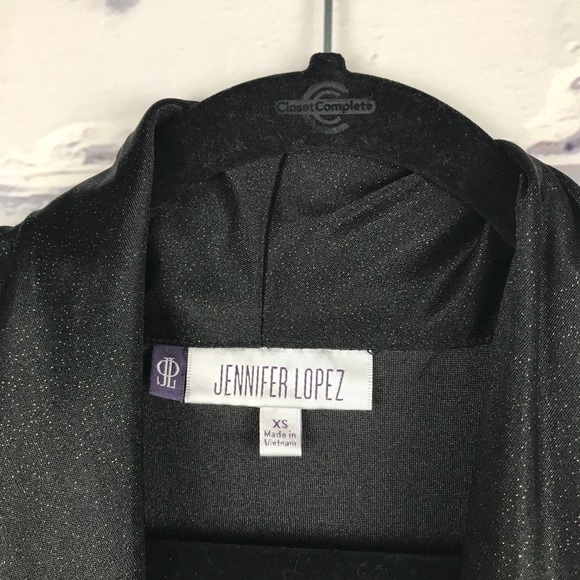 🦀 JLO top blouse black with gold shimmer XS - Picture 6 of 6